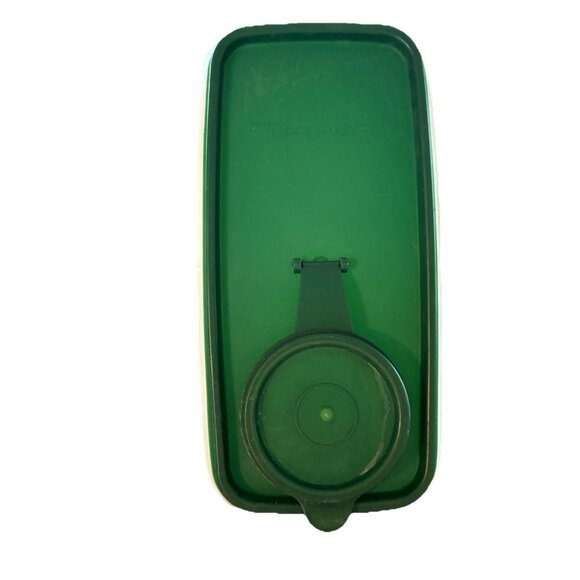 Vintage Tupperware Cereal Keeper Green Lid - Picture 2 of 5